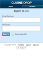 Mobile Screenshot of cuisinedrop.com